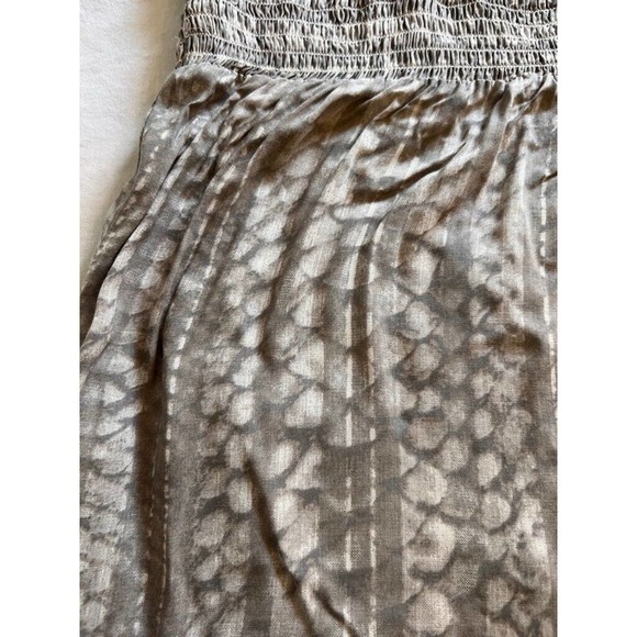 Lascana Venus Womens Dress‎ Gray Front Tie Maxi Scoop Neck 3/4 Sleeve Boho XL - Picture 8 of 11